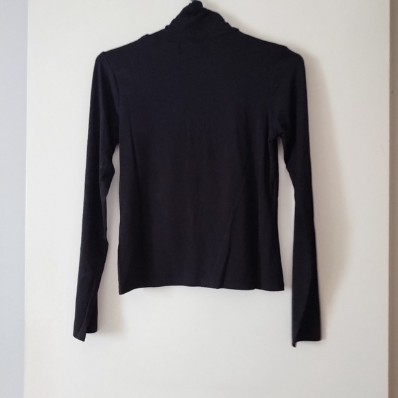 NWT RIPLEY RADER Black Soft Turtleneck Top 4 S - Picture 3 of 5